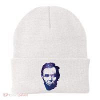 Abe Abraham Lincoln Galaxy Retro President 4th Of July Beanie thumb 0