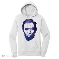Abe Abraham Lincoln Galaxy Retro President 4th Of July Women's Hoodie thumb 0