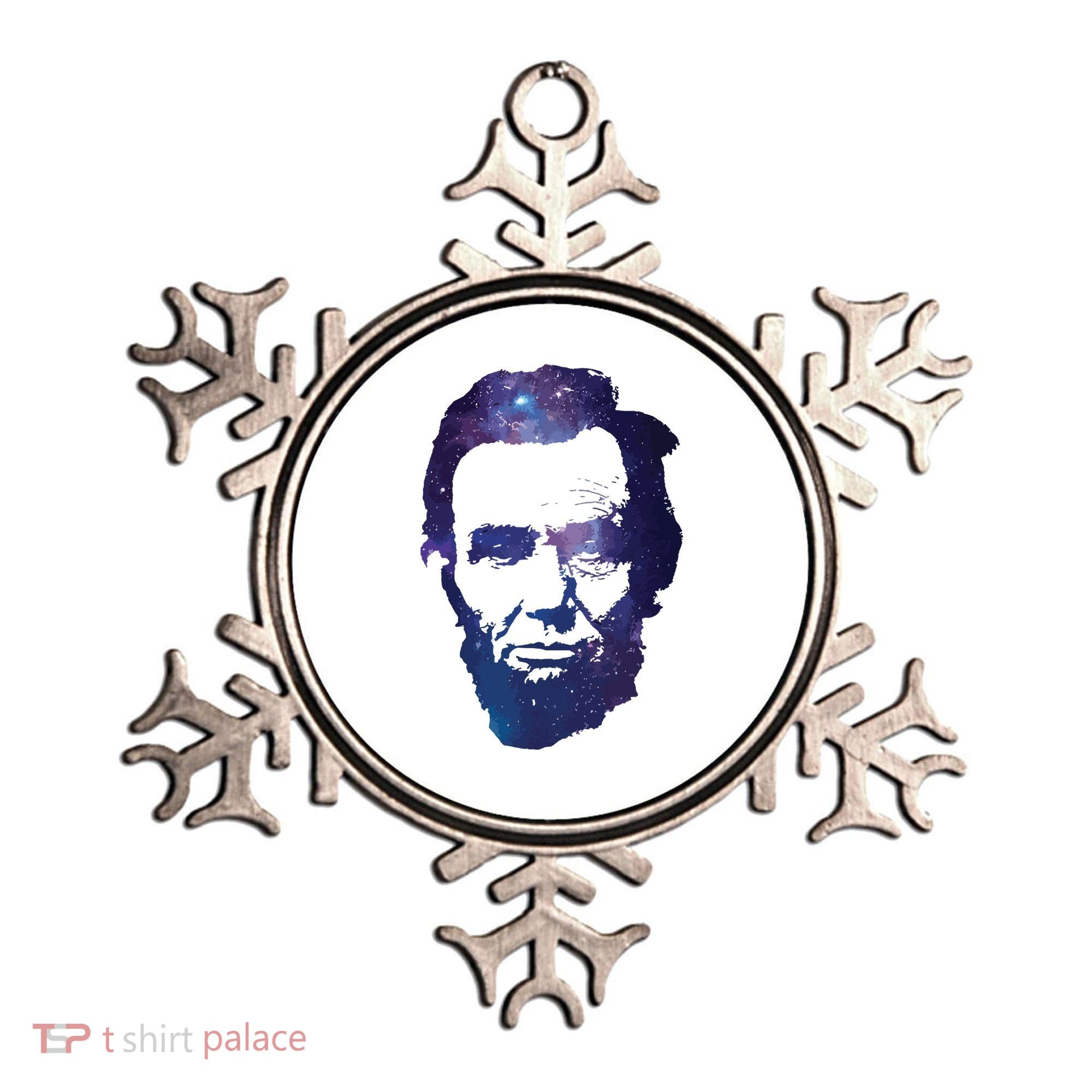 Abe Abraham Lincoln Galaxy Retro President 4th Of July Ornament