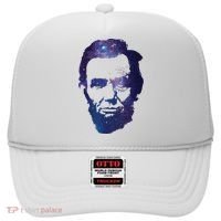 Abe Abraham Lincoln Galaxy Retro President 4th Of July Hat thumb 0
