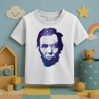 Abe Abraham Lincoln Galaxy Retro President 4th Of July Toddler T-Shirt thumb 3