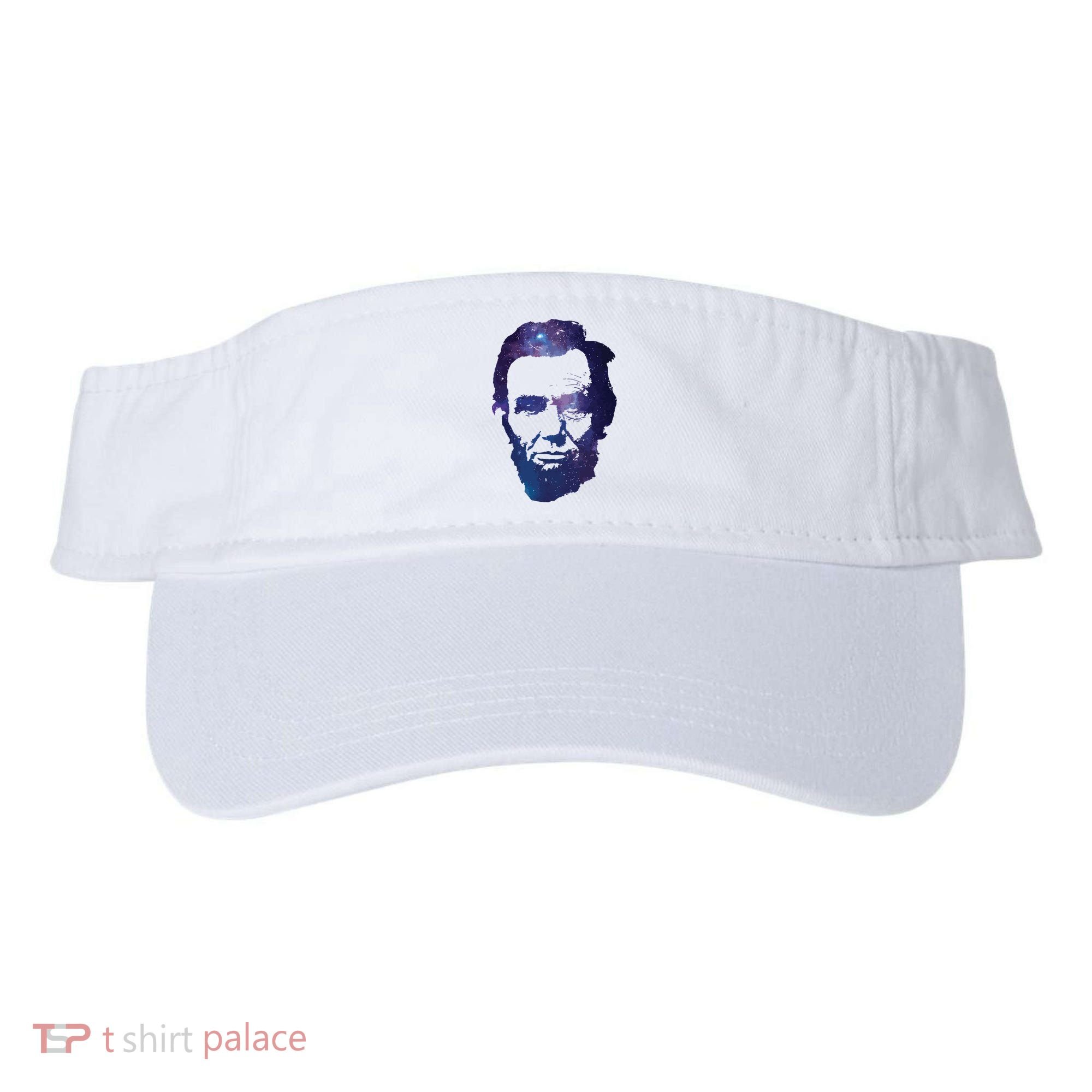 Abe Abraham Lincoln Galaxy Retro President 4th Of July Visor