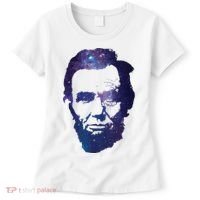 Abe Abraham Lincoln Galaxy Retro President 4th Of July Women's T-Shirt thumb 0