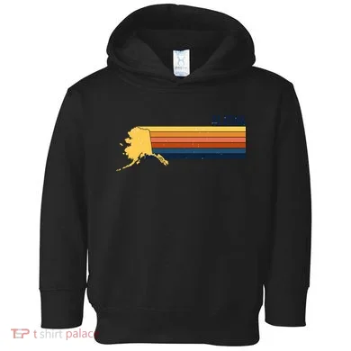 Retro Vintage Alaska Toddler Hoodie