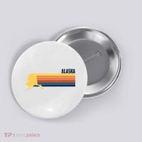 Retro Vintage Alaska Button thumb 0