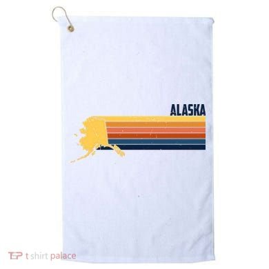 Retro Vintage Alaska Golf Towel