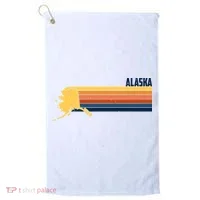 Retro Vintage Alaska Golf Towel thumb 0