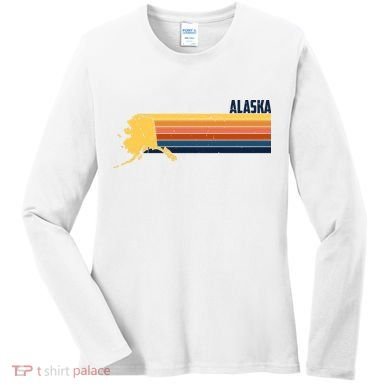Retro Vintage Alaska Women's Long Sleeve Shirt