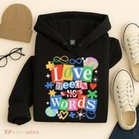 Autism Awareness Love Needs No Word Hoodie thumb 4