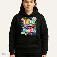 Autism Awareness Love Needs No Word Hoodie thumb 5