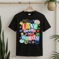 Autism Awareness Love Needs No Word T-Shirt thumb 2