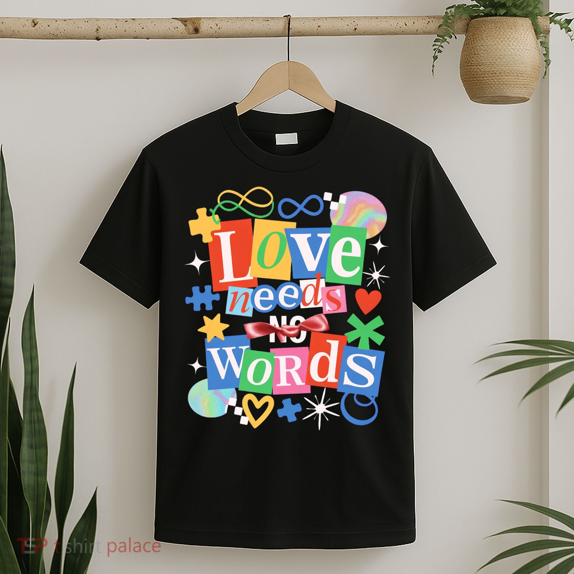 Autism Awareness Love Needs No Word T-Shirt