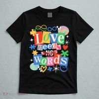 Autism Awareness Love Needs No Word T-Shirt thumb 5