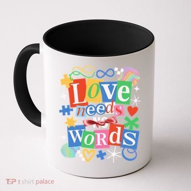 Autism Awareness Love Needs No Word Coffee Mug