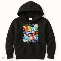 Autism Awareness Love Needs No Word Kids Hoodie thumb 0