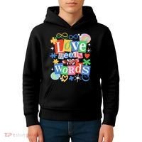 Autism Awareness Love Needs No Word Kids Hoodie thumb 4