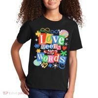 Autism Awareness Love Needs No Word Kids T-Shirt thumb 2