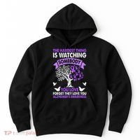 AlzheimerS Awareness Love Support Purple Ribbon Month Hoodie thumb 0