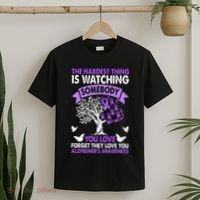 AlzheimerS Awareness Love Support Purple Ribbon Month T-Shirt thumb 2