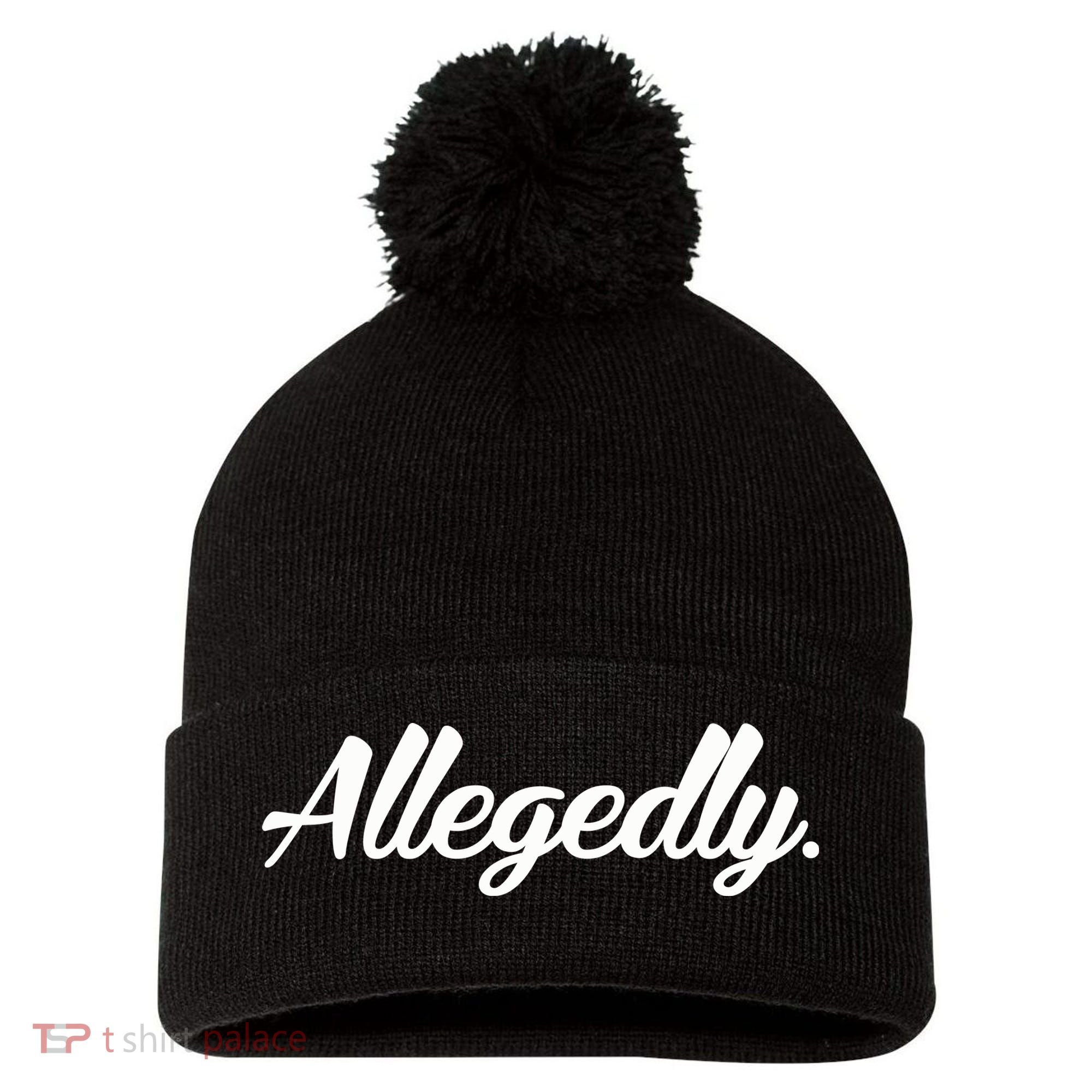 Allegedly Pom Pom 12in Knit Beanie