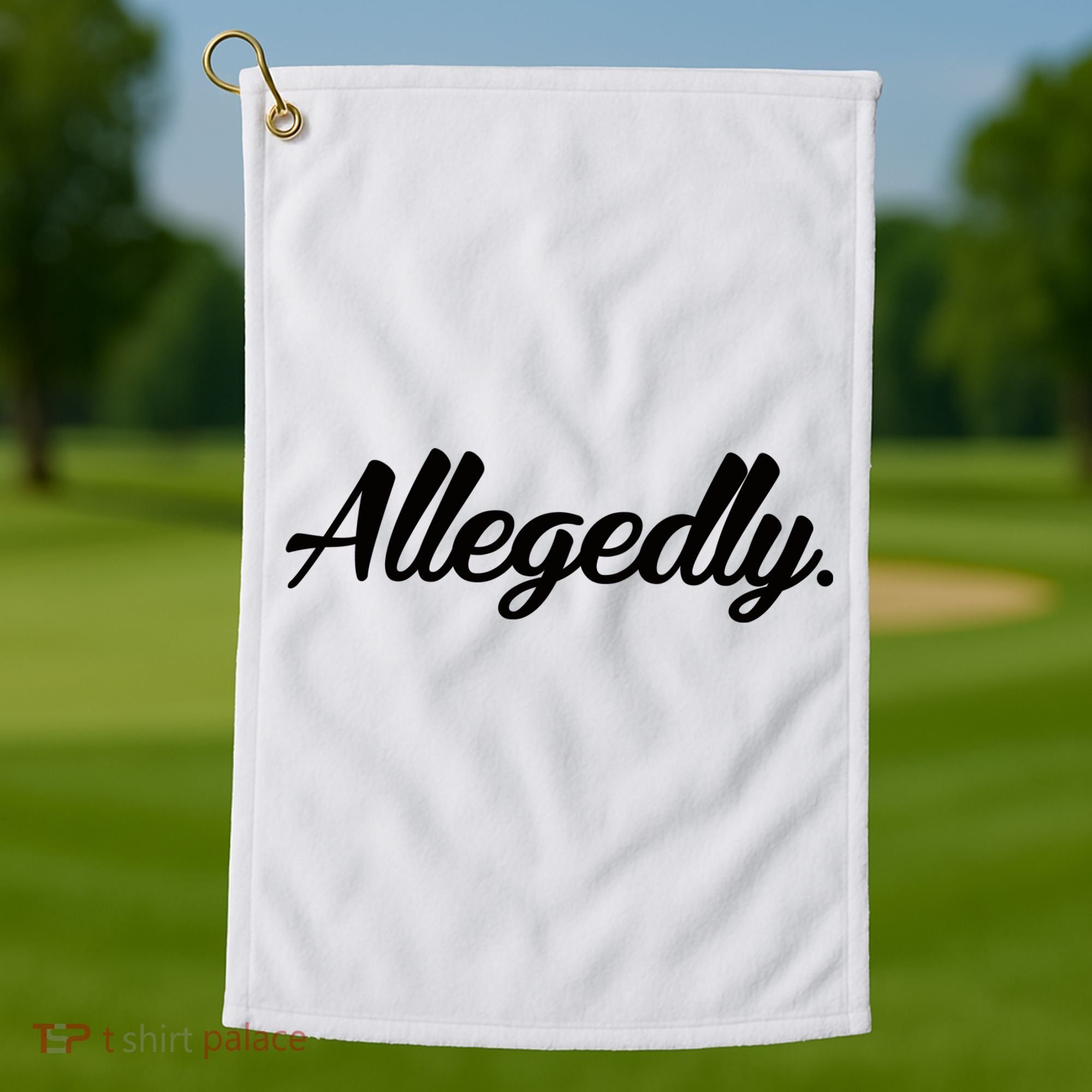 Allegedly Golf Towel