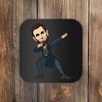 Abraham Abe Lincoln Dabbing Dab Dance 4th Of July Gift Coaster thumb 0