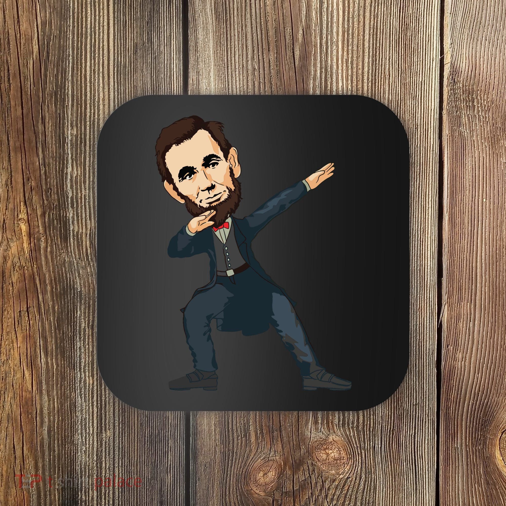 Abraham Abe Lincoln Dabbing Dab Dance 4th Of July Gift Coaster