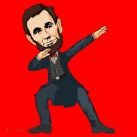 Abraham Abe Lincoln Dabbing Dab Dance 4th Of July Gift Santa Hat thumb 1