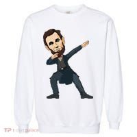 Abraham Abe Lincoln Dabbing Dab Dance 4th Of July Gift Garment-Dyed Sweatshirt thumb 0
