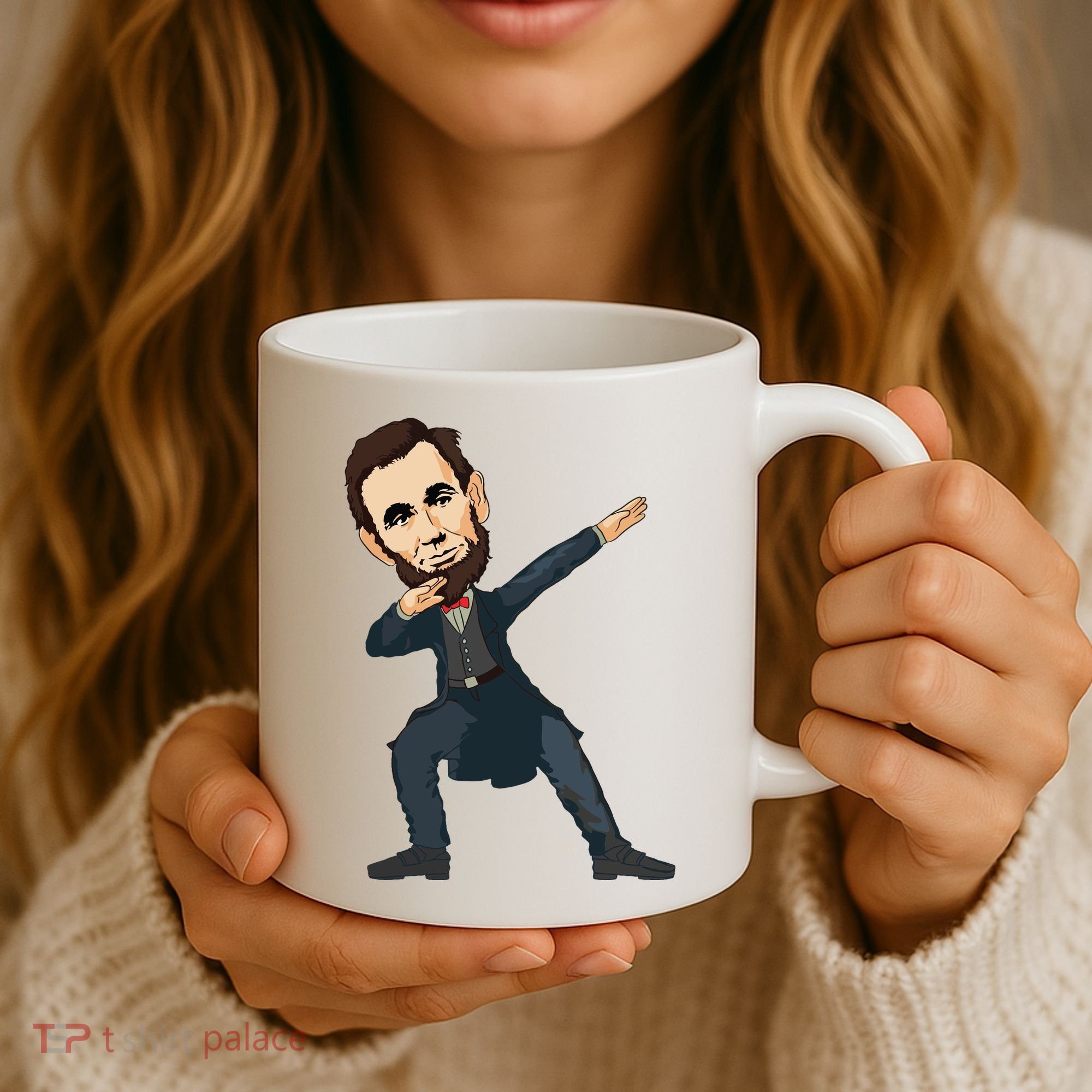 Abraham Abe Lincoln Dabbing Dab Dance 4th Of July Gift Coffee Mug