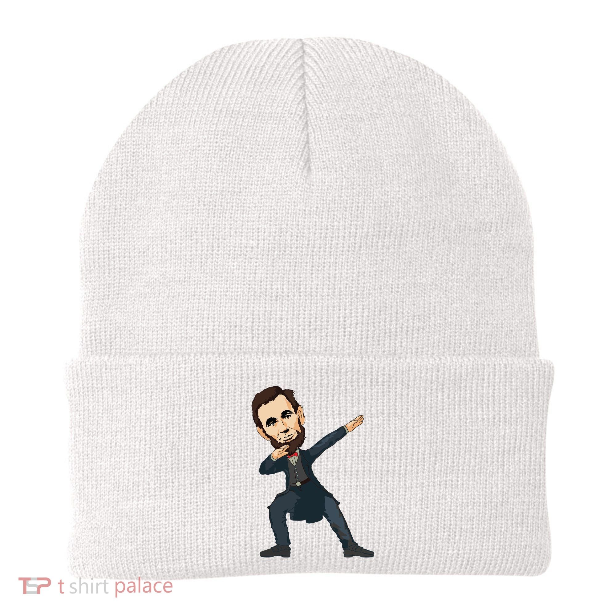 Abraham Abe Lincoln Dabbing Dab Dance 4th Of July Gift Beanie
