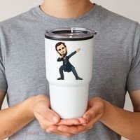 Abraham Abe Lincoln Dabbing Dab Dance 4th Of July Gift Tumbler thumb 2