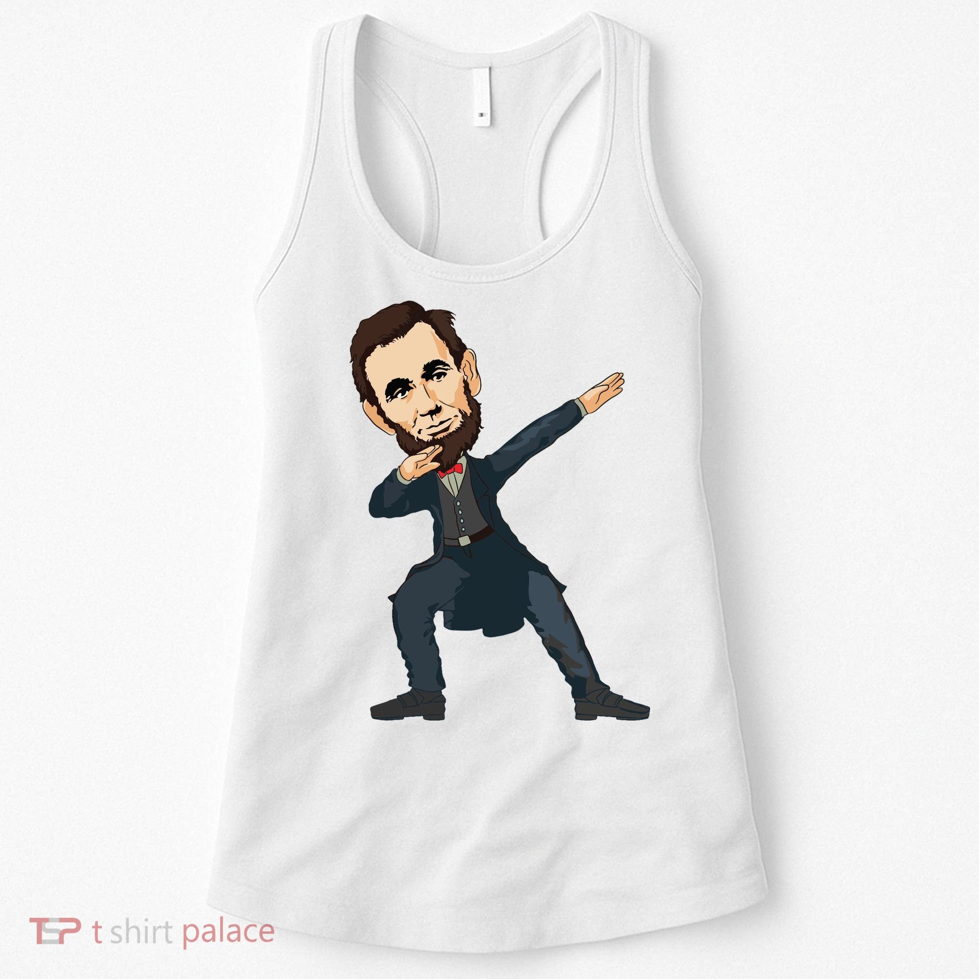 Abraham Abe Lincoln Dabbing Dab Dance 4th Of July Gift Women's Tank Top