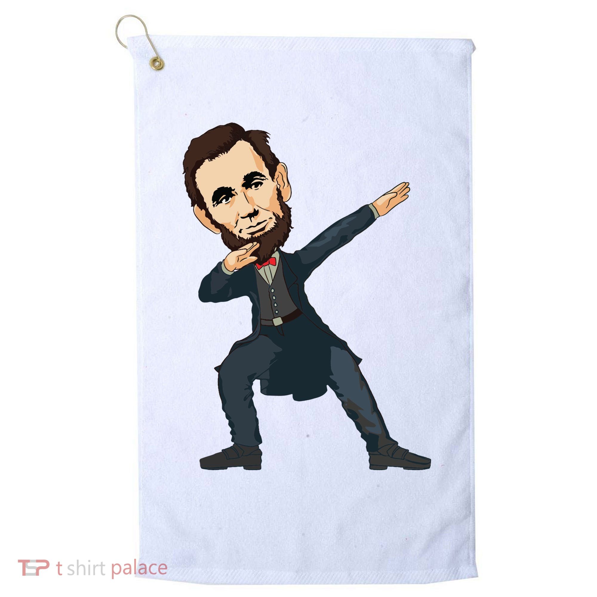 Abraham Abe Lincoln Dabbing Dab Dance 4th Of July Gift Golf Towel