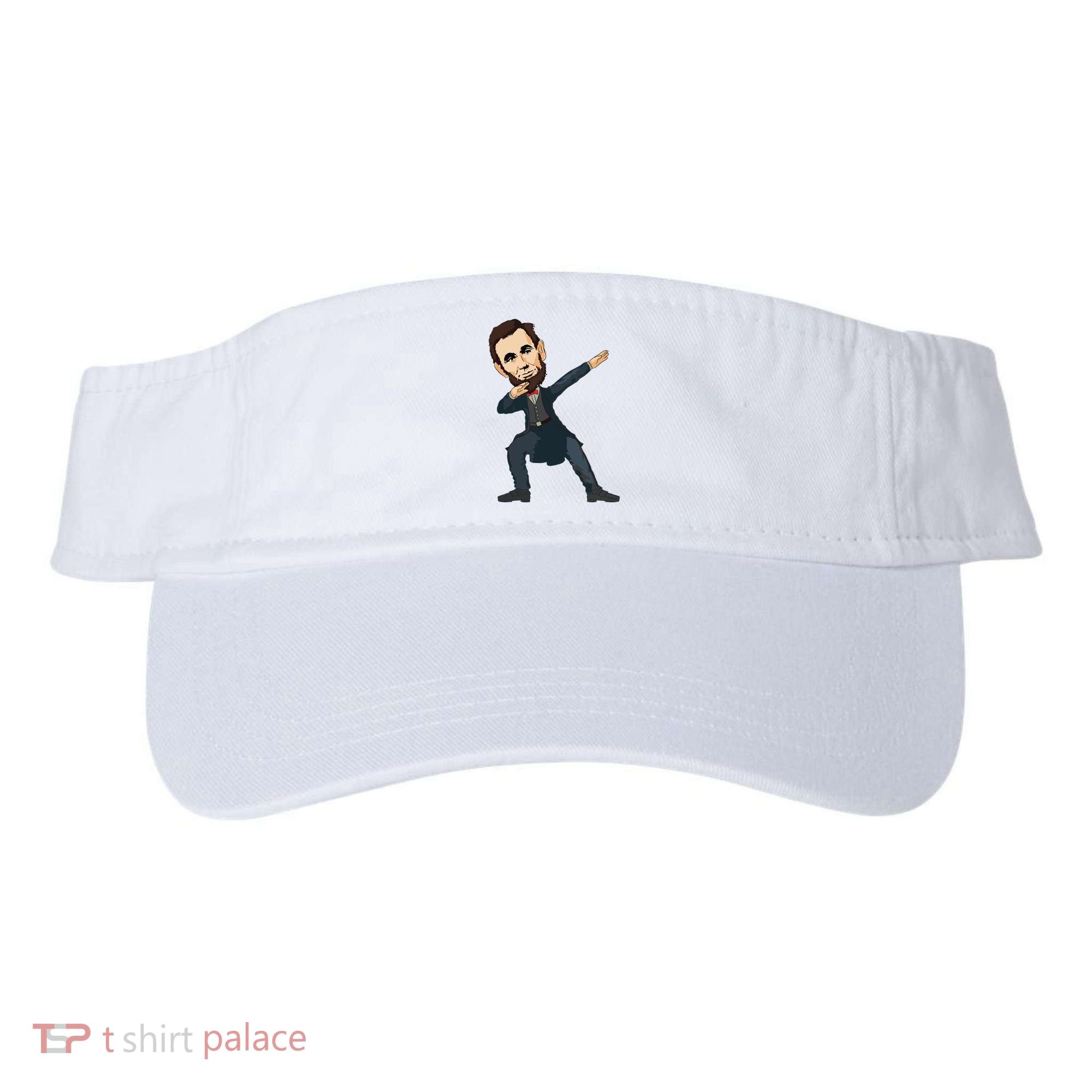 Abraham Abe Lincoln Dabbing Dab Dance 4th Of July Gift Visor
