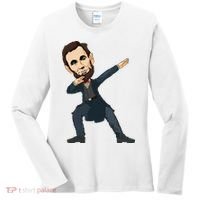 Abraham Abe Lincoln Dabbing Dab Dance 4th Of July Gift Women's Long Sleeve Shirt thumb 0
