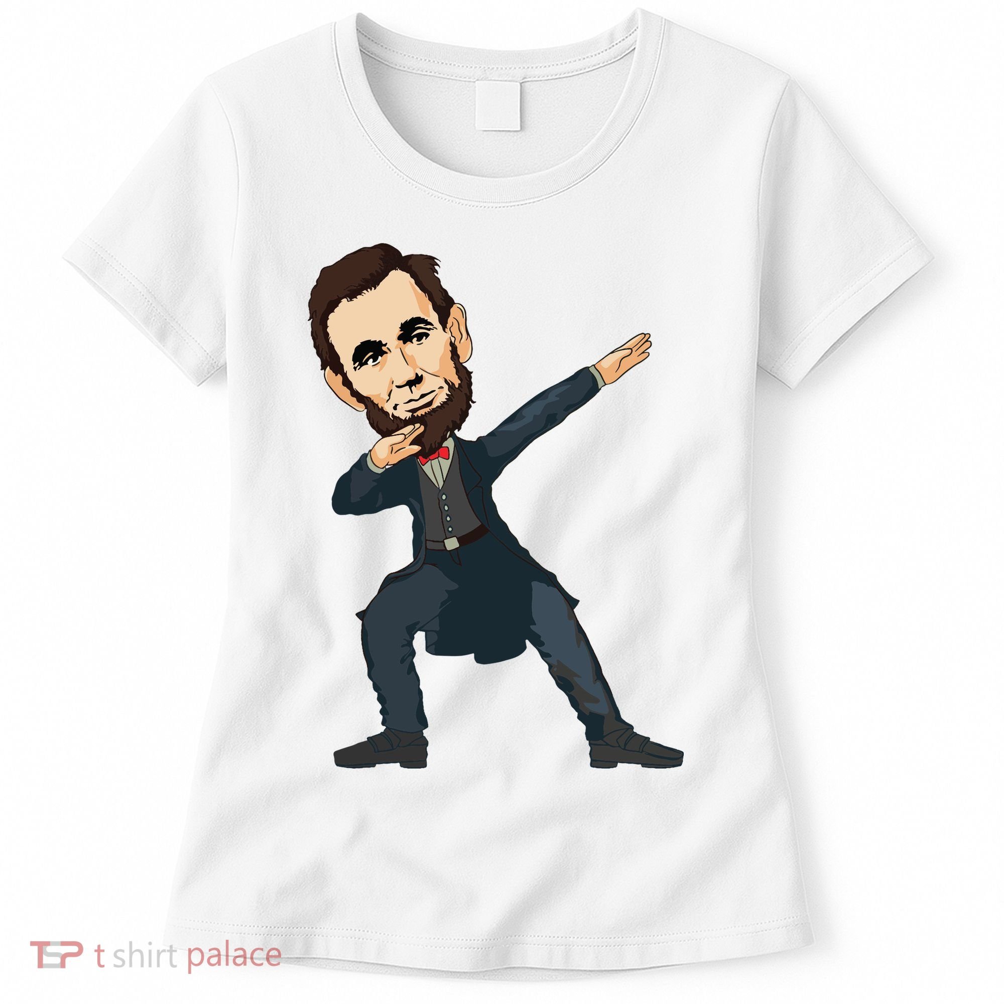 Abraham Abe Lincoln Dabbing Dab Dance 4th Of July Gift Women's T-Shirt