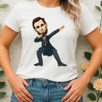 Abraham Abe Lincoln Dabbing Dab Dance 4th Of July Gift Women's T-Shirt thumb 2