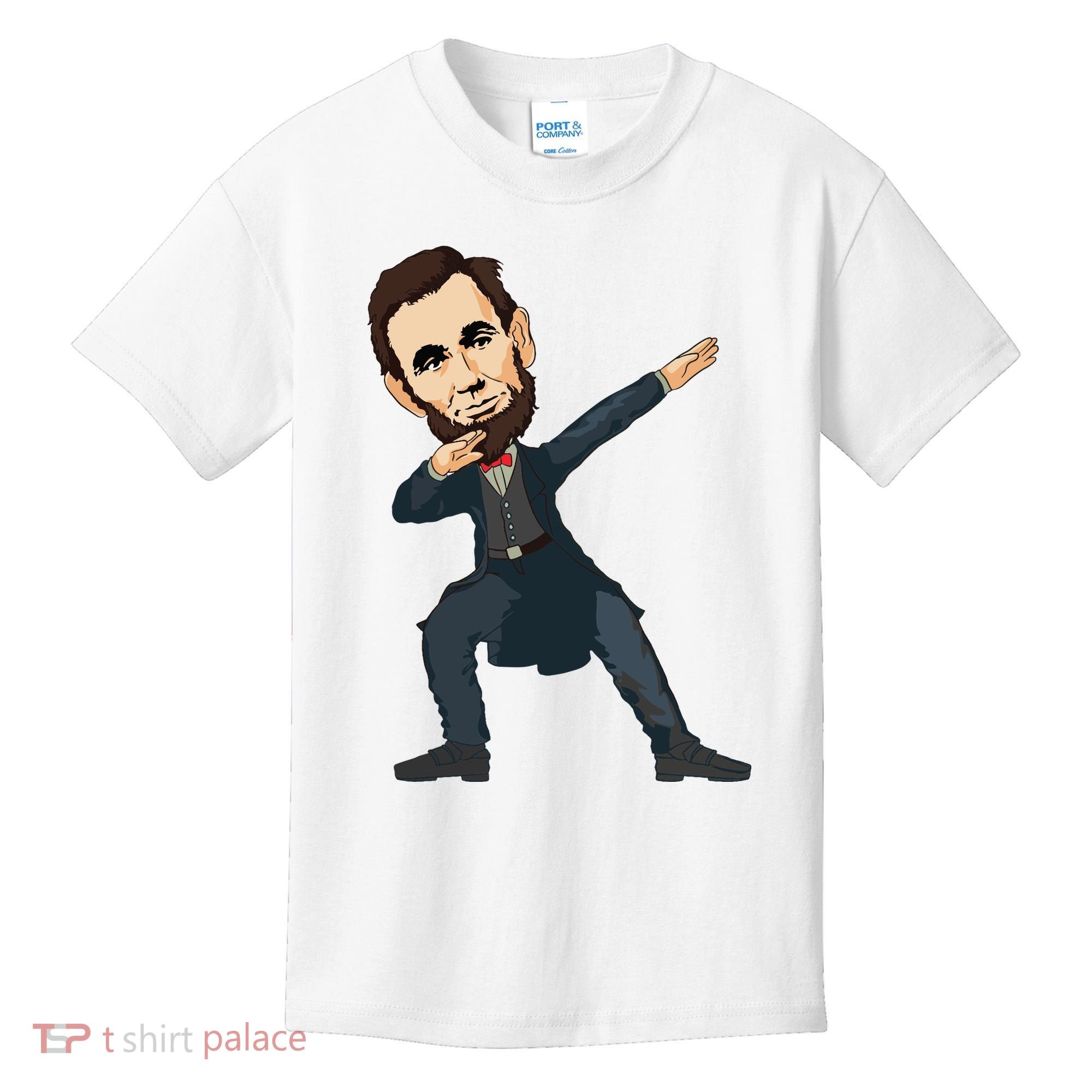 Abraham Abe Lincoln Dabbing Dab Dance 4th Of July Gift Kids T-Shirt