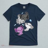 Asexual Axolotl LGBT Demisexual Ace Pride Flag Pet Aquarium T-Shirt thumb 5