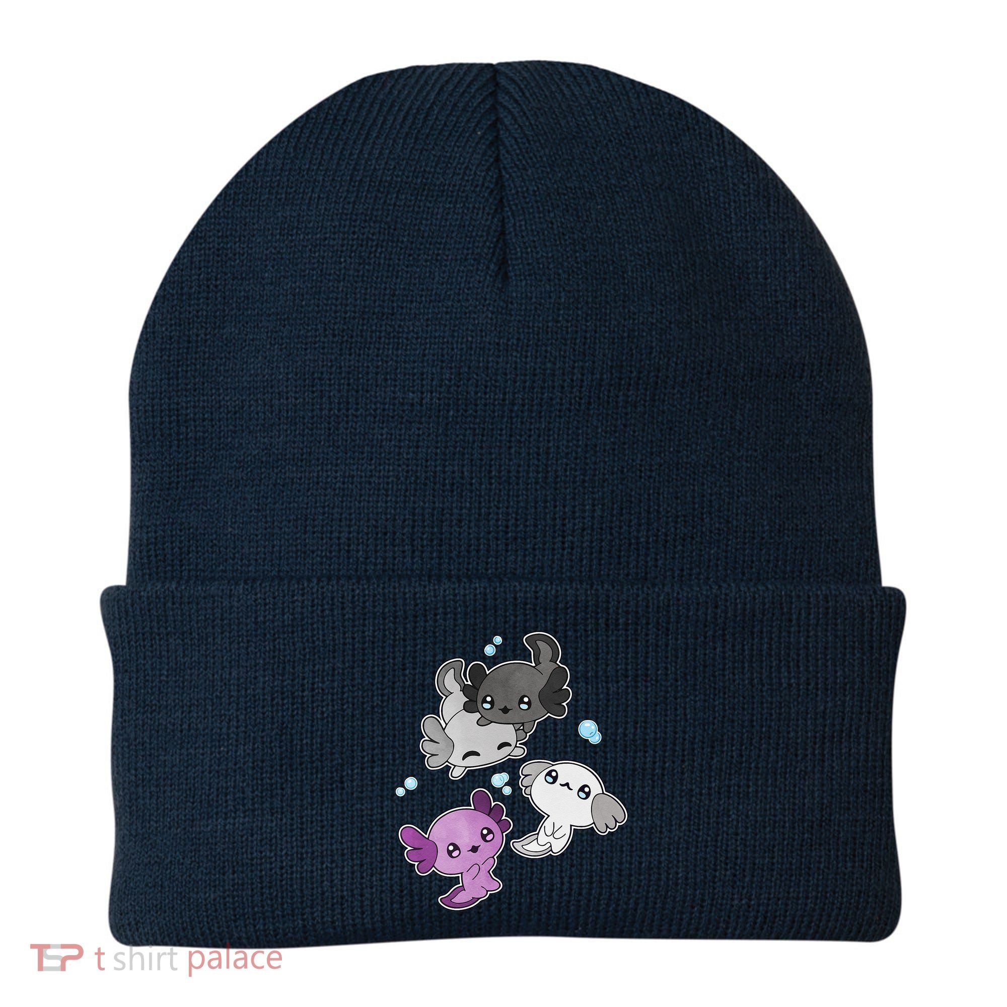 Asexual Axolotl LGBT Demisexual Ace Pride Flag Pet Aquarium Beanie
