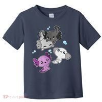 Asexual Axolotl LGBT Demisexual Ace Pride Flag Pet Aquarium Toddler T-Shirt thumb 0
