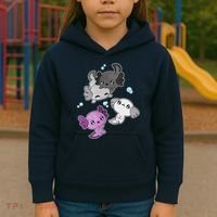 Asexual Axolotl LGBT Demisexual Ace Pride Flag Pet Aquarium Kids Hoodie thumb 3