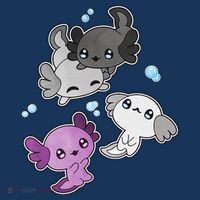 Asexual Axolotl LGBT Demisexual Ace Pride Flag Pet Aquarium Kids Hoodie thumb 5