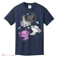 Asexual Axolotl LGBT Demisexual Ace Pride Flag Pet Aquarium Kids T-Shirt thumb 0
