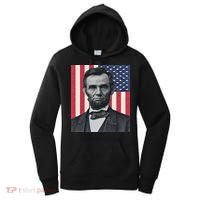 Abraham Abe Lincoln July 4th Holiday Usa President Patriot Women's Hoodie thumb 0