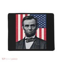 Abraham Abe Lincoln July 4th Holiday Usa President Patriot Mousepad thumb 0
