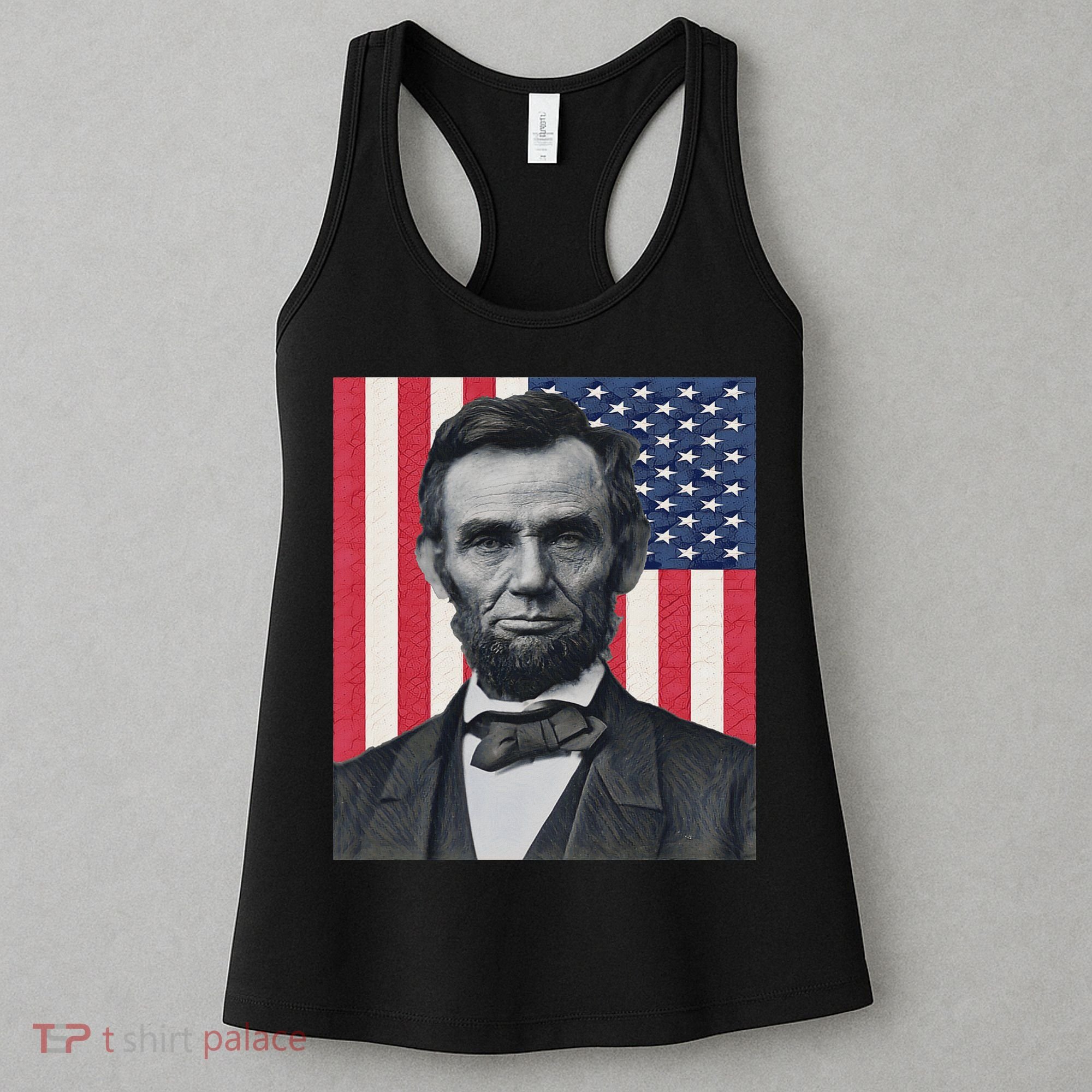 Abraham Abe Lincoln July 4th Holiday Usa President Patriot Women's Tank Top