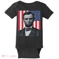 Abraham Abe Lincoln July 4th Holiday Usa President Patriot Baby Bodysuit thumb 0