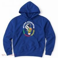 Autism Awareness Love Accept Inspire Astronaut Lightbulb Hoodie thumb 0